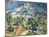 The Mountain Saint Victoire-Paul Cézanne-Mounted Art Print