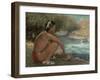 The Mountain Stream, c.1914-Eanger Irving Couse-Framed Giclee Print