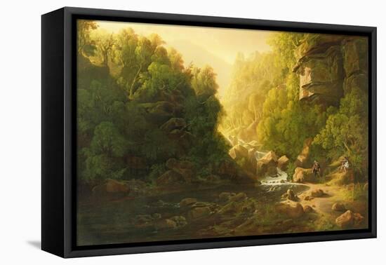 The Mountain Torrent, C.1820-30-Francis Danby-Framed Stretched Canvas