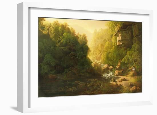 The Mountain Torrent, C.1820-30-Francis Danby-Framed Giclee Print