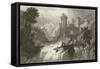 The Mountain Torrent-William Purser-Framed Stretched Canvas