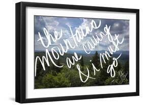 The Mountains are Calling-Kimberly Glover-Framed Giclee Print