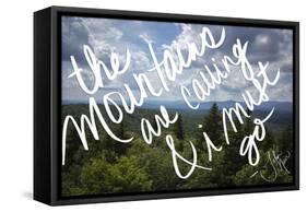 The Mountains are Calling-Kimberly Glover-Framed Stretched Canvas