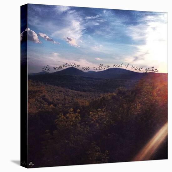 The Mountains are Calling-Kimberly Glover-Stretched Canvas