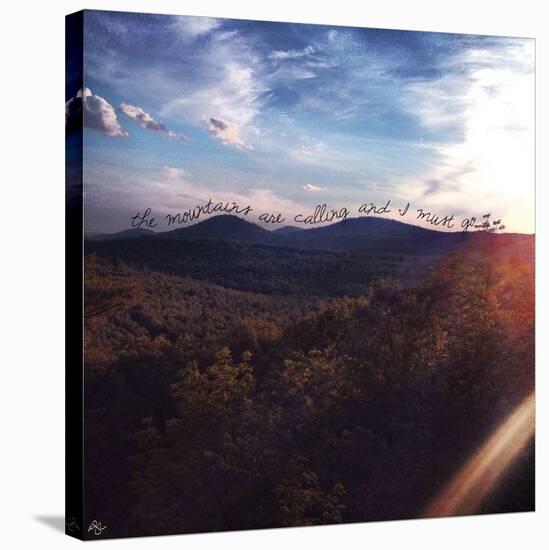 The Mountains are Calling-Kimberly Glover-Stretched Canvas