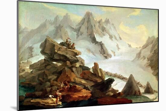 The Mountains at Lauteraar, 1776-Caspar Wolf-Mounted Giclee Print