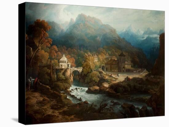 The Mountains of Vietri-Philip Reinagle-Stretched Canvas