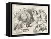 The Mouse Holds Court-John Tenniel-Framed Stretched Canvas