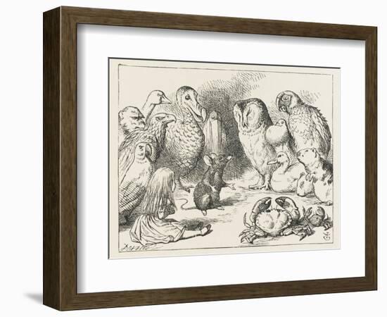 The Mouse Holds Court-John Tenniel-Framed Photographic Print