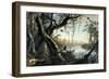 The Mouth of the Fox River, Indiana-Karl Bodmer-Framed Giclee Print