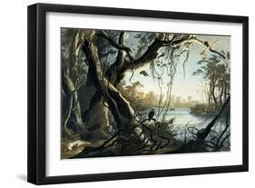 The Mouth of the Fox River, Indiana-Karl Bodmer-Framed Giclee Print