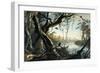 The Mouth of the Fox River, Indiana-Karl Bodmer-Framed Giclee Print