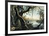 The Mouth of the Fox River, Indiana-Karl Bodmer-Framed Giclee Print