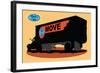 The Move Truck-null-Framed Art Print