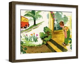 The Moving Van Comes-Imogene M. McPherson -Framed Art Print