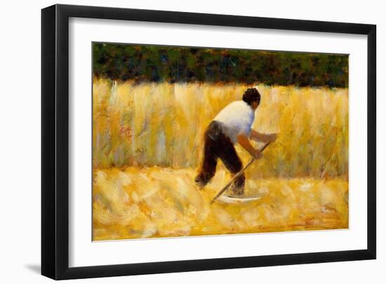 The Mower, 1881-82-Georges Seurat-Framed Giclee Print