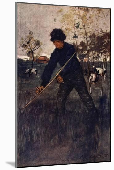 The Mower, 1904-Nico Jungman-Mounted Giclee Print