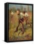 'The Mowers', c1891, (c1915)-George Clausen-Framed Stretched Canvas