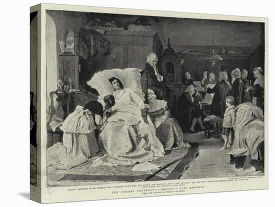 The Mozart Centenary, Mozart's Last Moments-Hermann Kaulbach-Stretched Canvas