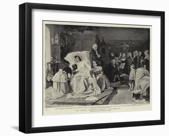 The Mozart Centenary, Mozart's Last Moments-Hermann Kaulbach-Framed Giclee Print