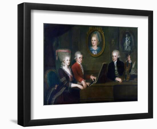 The Mozart Family, 1780-1781-Johann Nepomuk della Croce-Framed Giclee Print