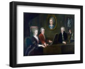 The Mozart Family, 1780-1781-Johann Nepomuk della Croce-Framed Giclee Print