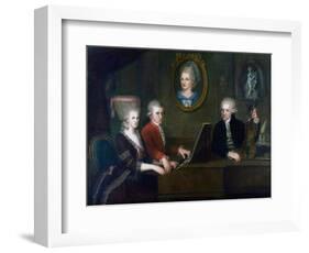 The Mozart Family, 1780-1781-Johann Nepomuk della Croce-Framed Giclee Print