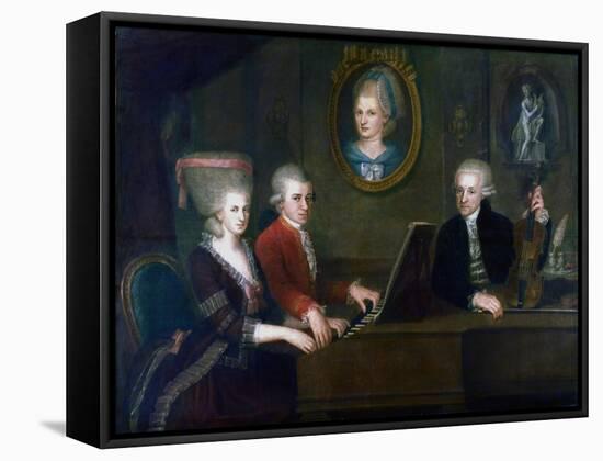 The Mozart Family, 1780-1781-Johann Nepomuk della Croce-Framed Stretched Canvas