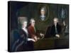 The Mozart Family, 1780-1781-Johann Nepomuk della Croce-Stretched Canvas