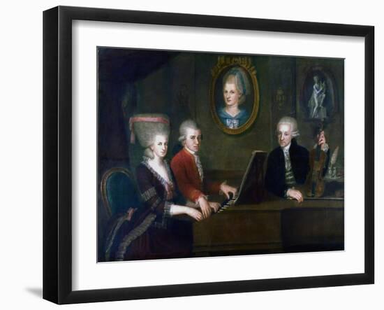 The Mozart Family, 1780-1781-Johann Nepomuk della Croce-Framed Giclee Print