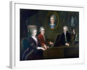 The Mozart Family, 1780-1781-Johann Nepomuk della Croce-Framed Giclee Print