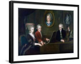 The Mozart Family, 1780-1781-Johann Nepomuk della Croce-Framed Giclee Print