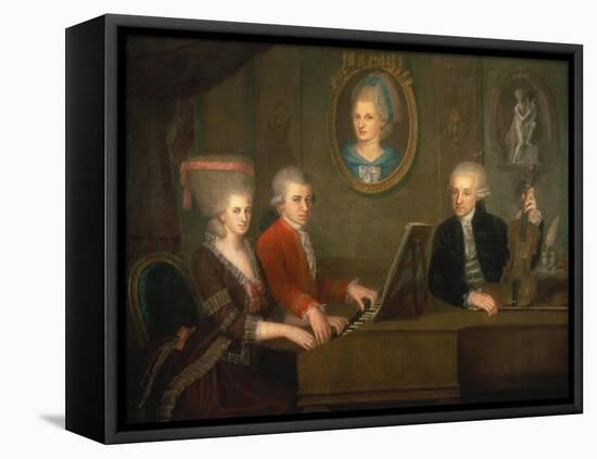 The Mozart Family, 1780-81-Johann Nepomuk della Croce-Framed Stretched Canvas