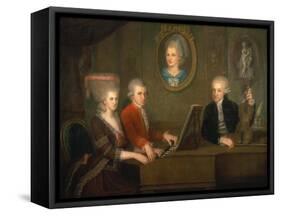 The Mozart Family, 1780-81-Johann Nepomuk della Croce-Framed Stretched Canvas