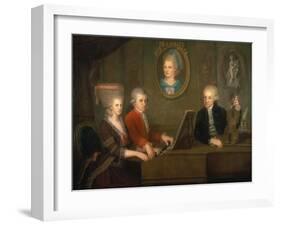 The Mozart Family, 1780-81-Johann Nepomuk della Croce-Framed Giclee Print