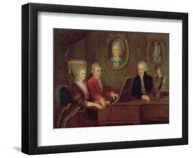 The Mozart Family, 1780-81-Johann Nepomuk della Croce-Framed Giclee Print