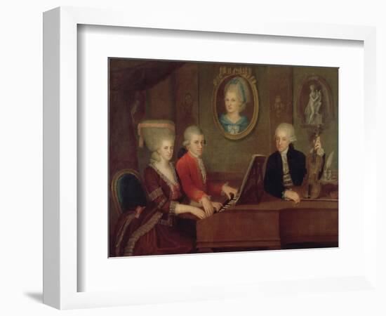 The Mozart Family, 1780-81-Johann Nepomuk della Croce-Framed Giclee Print