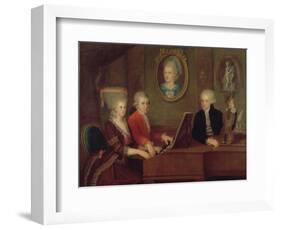 The Mozart Family, 1780-81-Johann Nepomuk della Croce-Framed Giclee Print