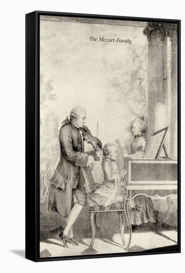 The Mozart Family-null-Framed Stretched Canvas