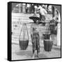 The Much Used Carrier of Burma, Rangoon, 1908-null-Framed Stretched Canvas