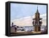 The Muezzin in His Minaret Calling the Faithful to Prayer, 1926-null-Framed Stretched Canvas