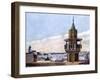 The Muezzin in His Minaret Calling the Faithful to Prayer, 1926-null-Framed Giclee Print