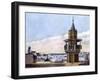 The Muezzin in His Minaret Calling the Faithful to Prayer, 1926-null-Framed Giclee Print