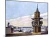 The Muezzin in His Minaret Calling the Faithful to Prayer, 1926-null-Mounted Giclee Print