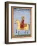 The Mughal Emperor Farrukhsiyar(1683-1719) (R.1713-19), from the Large Clive Album-Mughal-Framed Premium Giclee Print