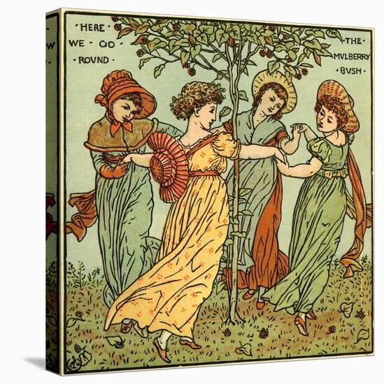 The mulberry bush-Walter Crane-Stretched Canvas