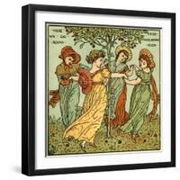 The mulberry bush-Walter Crane-Framed Giclee Print