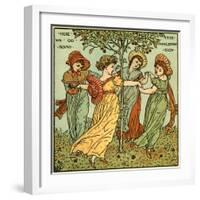 The mulberry bush-Walter Crane-Framed Giclee Print