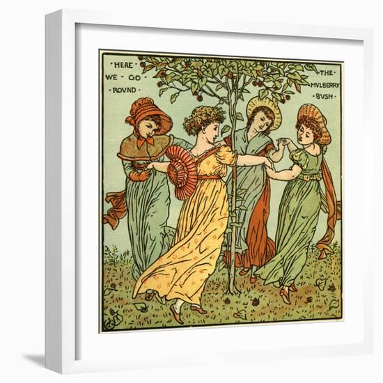 The mulberry bush-Walter Crane-Framed Giclee Print