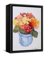 The Multicoloured Primrose 2011-Joan Thewsey-Framed Stretched Canvas